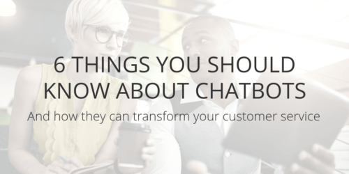 Title image for article on chatbot facts